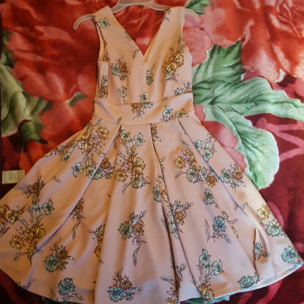Haute Monde pink flower dress